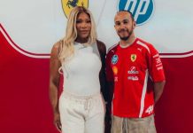 Gp Miami, Serena Williams nel box Ferrari con Hamilton e Leclerc: “Sono venuta a salutare i miei amici”