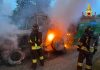 San Benedetto Po, paura per un mezzo agricolo in fiamme in strada Schiappa