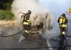 Moglia, principio d’incendio sul furgone: autista salvo grazie a un residente