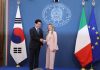 Italia-Corea del Sud, Meloni e Lee Jae Myung “Impegno per Indopacifico e Hormuz”