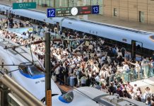 Cina, record di viaggi ferroviari nei primi cinque mesi del 2026