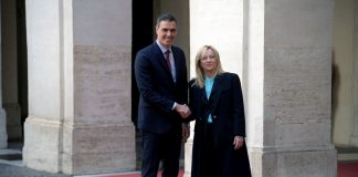 Meloni incontra Sanchez “Linea comune Italia-Spagna sul prossimo bilancio Ue”