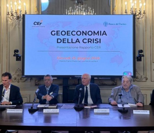 Geoeconomia della crisi, Banca del Fucino ospita la presentazione del Rapporto CER