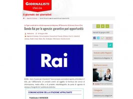 Bando Rai per le agenzie di stampa, Figec “Non garantisce pari opportunità”
