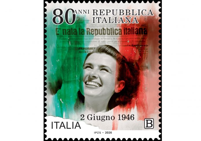 Francobollo 80° Repubblica