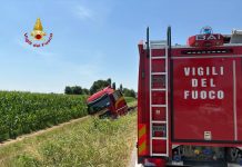 Montanara, camion finisce fuori strada. Grave autotrasportatore 49enne