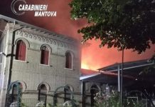 Incendio alla Cantina Sociale di Quistello, Arpa: “Nessun rischio per aria e acque”
