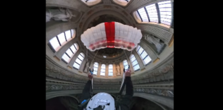 Base jumper si lancia dalla cupola di Sant’Andrea: Mantova nella sua lista