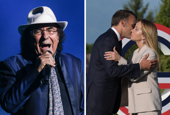 al_bano_macron_meloni_fotogramma_ipa