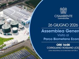Assemblea Generale Cisambiente Confindustria 2026 al Parco Biometano Ecoross