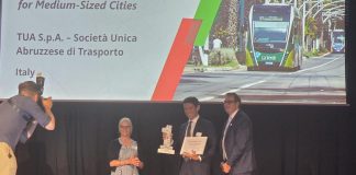 Sostenibilità, Trasporto Unico Abruzzese vince l’’Uitp Award 2026′ con ‘La Verde’
