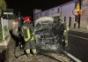Castellucchio, vettura a gasolio in fiamme mentre percorre via Roma