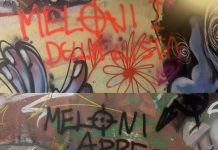 A Firenze scritte choc con minacce a Meloni: “Sei la prima della lista”