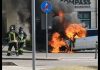Auto in fiamme a Porta Mulina, i Vigili del Fuoco spengono il rogo