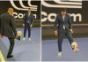 Ibrahimovic, show ai Mondiali: palleggia con Henry… nello studio tv