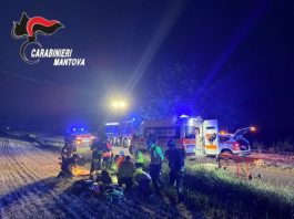 Scooter fuori strada a Cavriana: 53enne elitrasportato in gravi condizioni a Brescia
