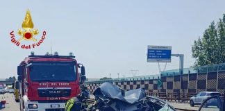 Auto tampona camion; 73enne ferito nell’ incidente sulla A22