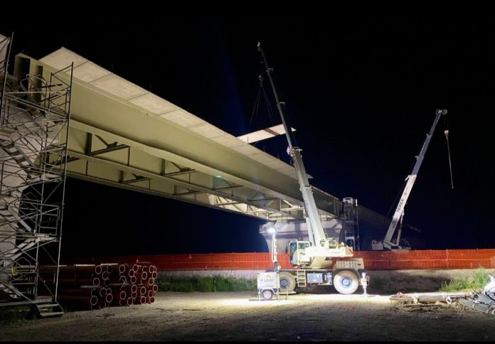 lavori raddoppio ferroviario bozzolo notte