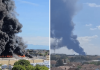 Mantova, incendio in stabilimento chimico: colonna di fumo visibile a distanza