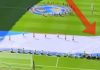 Mondiali, addetto Fifa intrappolato nella bandiera e ‘salvato’