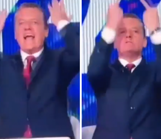 Baracchini sospeso dalla conduzione dopo il gesto in diretta, direttore RaiNews: “Tuteliamo la testata”