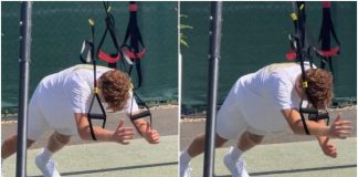 Sinner si allena, ‘strano’ esercizio a Wimbledon