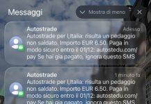Truffa WhatsApp sui pedaggi autostradali: nuovo allarme della Cna