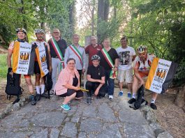 Ostiglia accoglie la Staffetta Via Claudia Augusta: festa coi ciclisti
