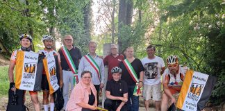 Ostiglia accoglie la Staffetta Via Claudia Augusta: festa coi ciclisti