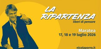 “LaRipartenza, liberi di pensare”, dal 17 al 19 luglio a Maratea l’11^ edizione