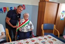 Ostiglia, il Sindaco Barberio festeggia i 103 anni di Giacinta Milani alla rsa Belfanti