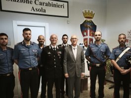 Asola, il prefetto Roberto Bolognesi in visita alla stazione dei carabinieri