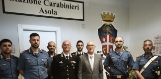Asola, il prefetto Roberto Bolognesi in visita alla stazione dei carabinieri