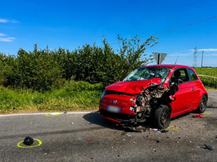 Incidente auto moto Mirandola