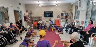 Gonzaga, sport che unisce generazioni: bambini e anziani insieme alla Rsa Tulipani