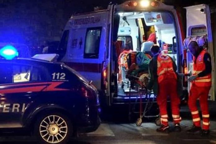 carabinieri ambulanza notte