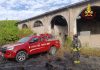 Serravalle Po, incendio in casolare abbandonato sulla statale Ostigliese