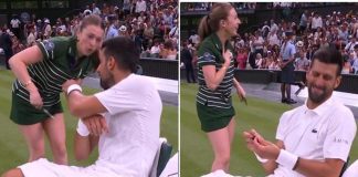 Wimbledon, lo scherzo di Djokovic e la raccattapalle trema