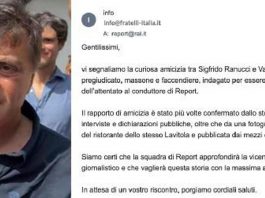 Ranucci, Fratelli d’Italia scrive a Report: “Segnaliamo curiosa amicizia con Lavitola”