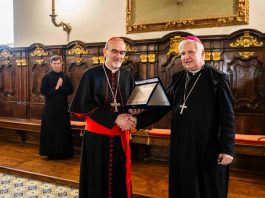 A Montecassino il cardinale Pizzaballa riceve il premio Pacis Nuntius 2026: “A Gaza la devastazione è totale”