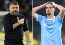 Lazio, Gattuso litiga con Taylor e lo caccia dall’allenamento