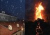 Italia divisa in due tra grandine e incendi 