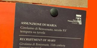 La Madonna ‘assunta’… ma al lavoro: il refuso al museo di Pitigliano diventa un caso virale