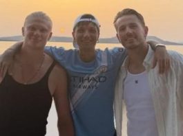 La strana coppia dell’estate, Ultimo in barca con Haaland