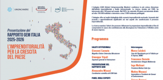 Rapporto Gem Italia 2025-26 di Universitas Mercatorum, tasso attivazione 11%, Italia 30ma su 48 paesi