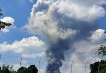 Vasto incendio a Lonato, la nube di fumo ben visibile da Castiglione