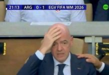 Segna l’Egitto, la reazione di Infantino è già il meme dei Mondiali