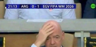 Segna l’Egitto, la reazione di Infantino è già il meme dei Mondiali