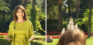 Lorena Bianchetti registra la puntata di ‘A sua immagine’ e… cade: il video social