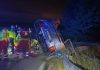 Auto fuori strada nel Mantovano, morto 38enne: gravi i figli di 5 e 10 anni